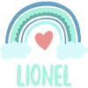 Lionel Name Rainbow Baby