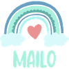 Mailo Name Rainbow Baby