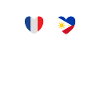 France and Philippines Philippine flags