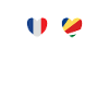 France and Seychelles Seychelles flags
