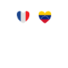 France and Venezuela Venezuelan flags