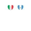 Bandiere guatemalteche Italia e Guatemala