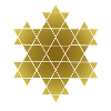 Hexagram star gold