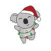 Koala Christmas Winter Animals Koalas