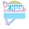 School Bus Monitor Retro