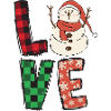 I love Christmas Snowman