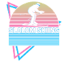 Slalom Skiing Retro