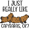 J’aime vraiment Capybaras ok