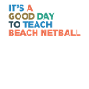 Teaching beach netball trainers