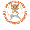 Yoga Anime-Manga Cat Meditation-Mindfulness