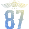 87 Number crown