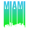 Miami Skyline Gradient