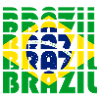 Brazil Flag Typo Mosaic