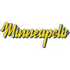 Minneapolis Lettering BlueYellow