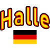 Halle germany flag