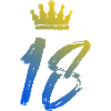 18 Number crown