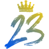 23 Number crown