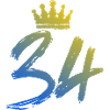 34 Zahl Krone