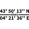 Coordonnées de Nîmes