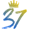 37 Number crown