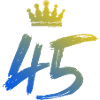 45 Number crown