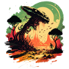 Alien World Illustration