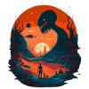 Alien Landscape Illustration