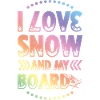 J’adore le snowboard