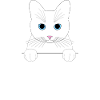 White cat pocket