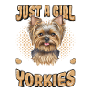 Bare en pige, der elsker Yorkies, Girl, Yorkshire