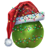Christmas green apple