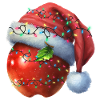 Christmas red apple
