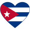 Cuba Flag Heart