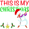Merry Christmas Snowman Dabbing