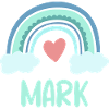 Mark Name Rainbow Baby