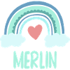 Merlin Name Rainbow Baby
