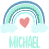 Michael Name Rainbow Baby