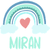 Miran Name Rainbow Baby