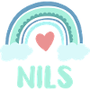 Nils Name Rainbow Baby