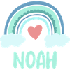 Noah Name Rainbow Baby