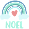Noel Name Rainbow Baby