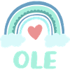 Ole Name Rainbow Baby