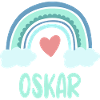 Oskar Nom Rainbow Baby