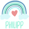Phillip Name Rainbow Baby