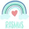 Rasmus Nom Rainbow Baby