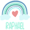 Raphael Name Rainbow Baby