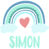 Simon Nom Rainbow Baby
