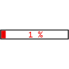 Loading Bar Red 1% outline Black