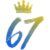 67 Number crown