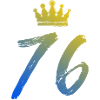 76 Number crown